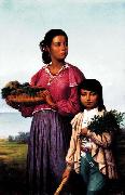 Francois Bernard Portrait of Two Chitimacha Indians Sweden oil painting artist
